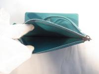 ストラップ付き長財布 ターコイズブルー 527