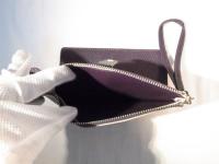 ストラップ付き長財布 ダークブラウン 387