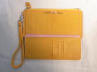 ストラップ付き長財布 イエロー 396