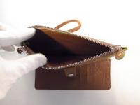 ストラップ付き長財布 キャメル 125