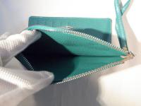 ストラップ付き長財布 ターコイズブルー 384