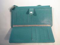 ストラップ付き長財布 ターコイズブルー 528
