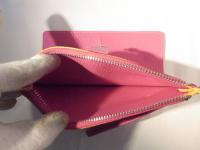 ストラップ付き長財布 ピンク 382