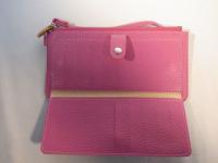 ストラップ付き長財布 ピンク 529