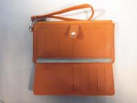 ストラップ付き長財布 オレンジ 525