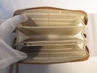 ストラップ付きラウンドファスナー長財布 パッチワーク D 390