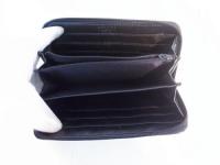 ラウンドファスナー長財布 ブラウンチェック 467