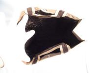 トートバック バイカラー ベージュ 180