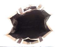 トートバック バイカラー ベージュ 377