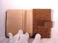 二つ折り財布 キャメル 615