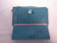 ストラップ付き長財布 ターコイズブルー 564