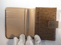 二つ折り財布 キャメル 479