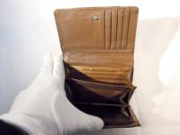 二つ折り財布 キャメル 210