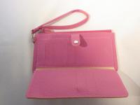 ストラップ付き長財布 ピンク 163