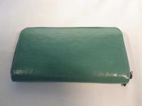 ラウンドファスナー長財布 モスグリーン 146