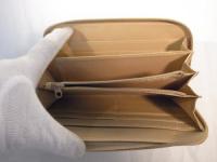 ラウンドファスナー長財布 ベージュ 234