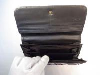 長財布 ブラックチェック 233