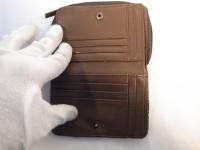 二つ折り財布 イエロー×ブラック 218