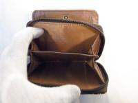 二つ折り財布 イエロー×ブラック 218