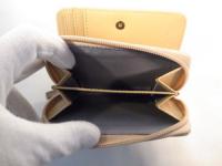 二つ折り財布 ベージュ 157